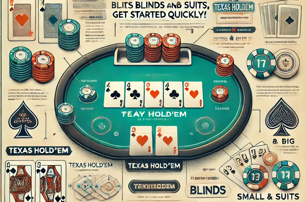 德州撲克入門指南：博樂娛樂城帶你了解大小盲位和花色規則，快速上手不迷茫！