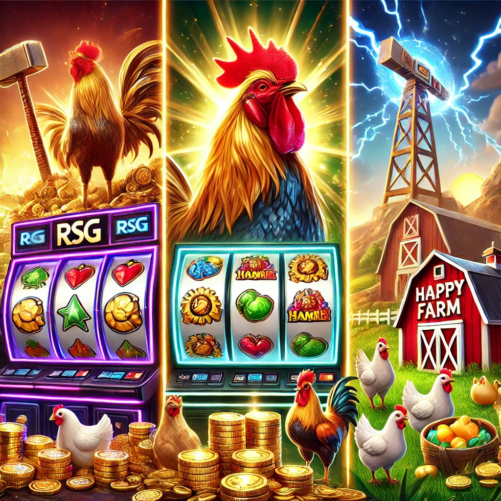 金雞報喜、雷神之鎚、開心農場